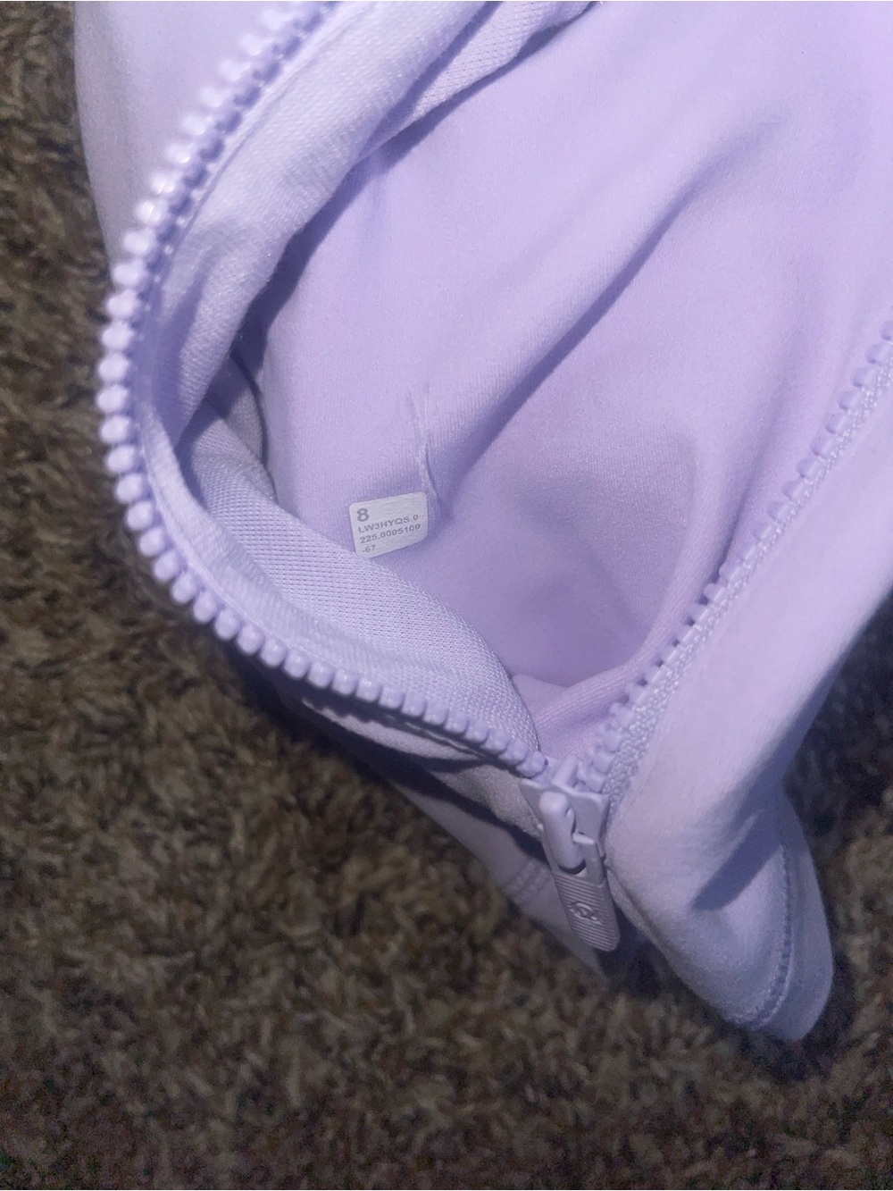 Lululemon cropped define jacket lavender frost size 8 - Picture 3 of 3